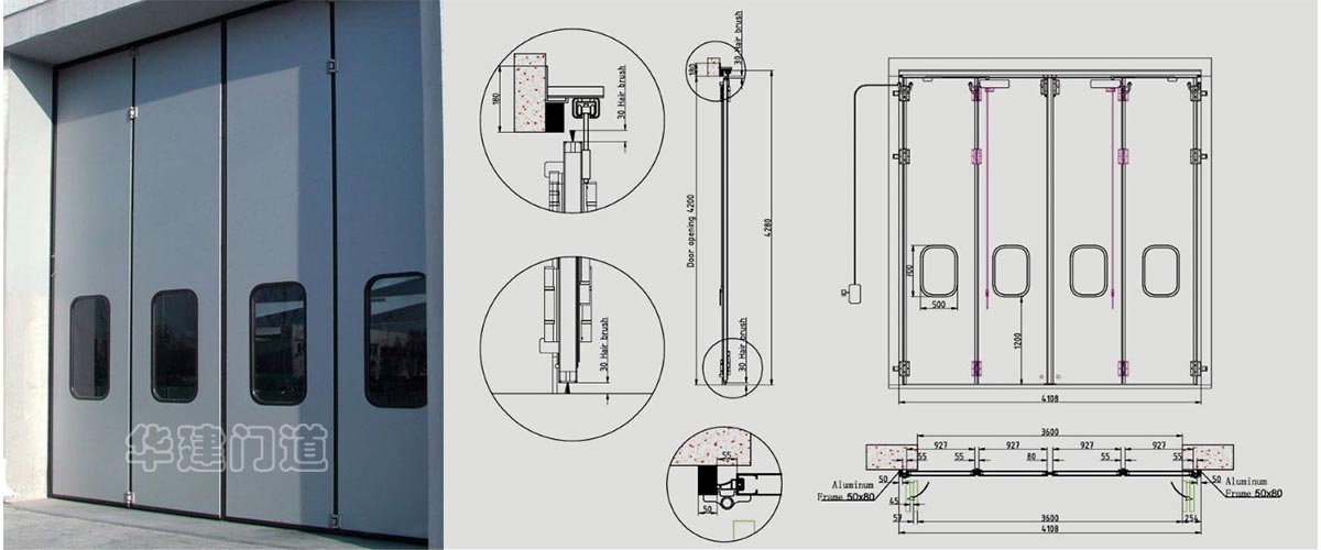 工业折叠门系列 - 工业门系列 - 成都华建门业有限公司